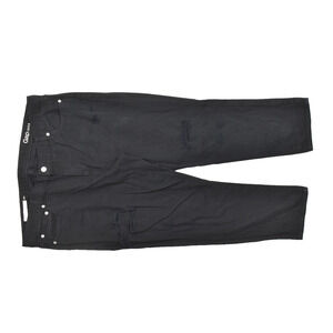 Gap 1969 Girlfriend Distressed Black Jeans Size 34 Regular 100% Cotton Black